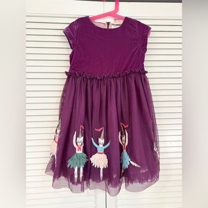 Mini Boden Velvet Bodice Tulle Dress for Girls 6-7 yrs